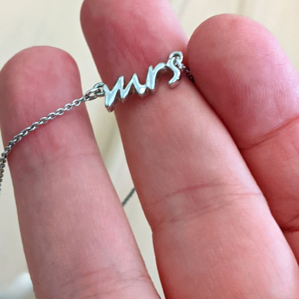 Kate Spade "Mrs" Necklace